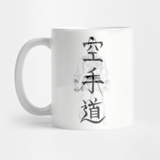Karate Kanji w/ Tough Guy Silhouette Mug
